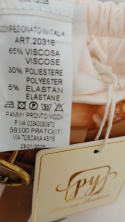SPODNIE Z SZEROKIM SCIĄGACZEM I PASKIEM
